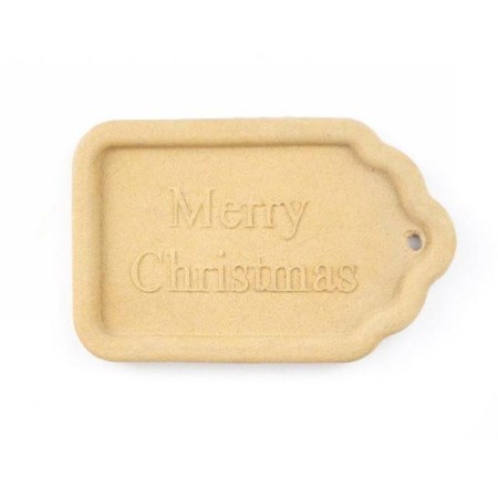 Ξυλόγλυπτο Ταμπελάκι Merry Christmas 100x50mm 